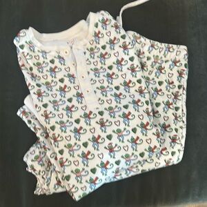 Roller Rabbi Xmas PJ’s men’s style (drawstring waist with pockets) EUC